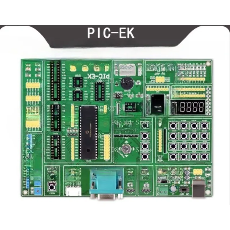 PIC-EK Learning Development Board, Equipped with PIC16F887 Microcontroller with Supporting Routines
