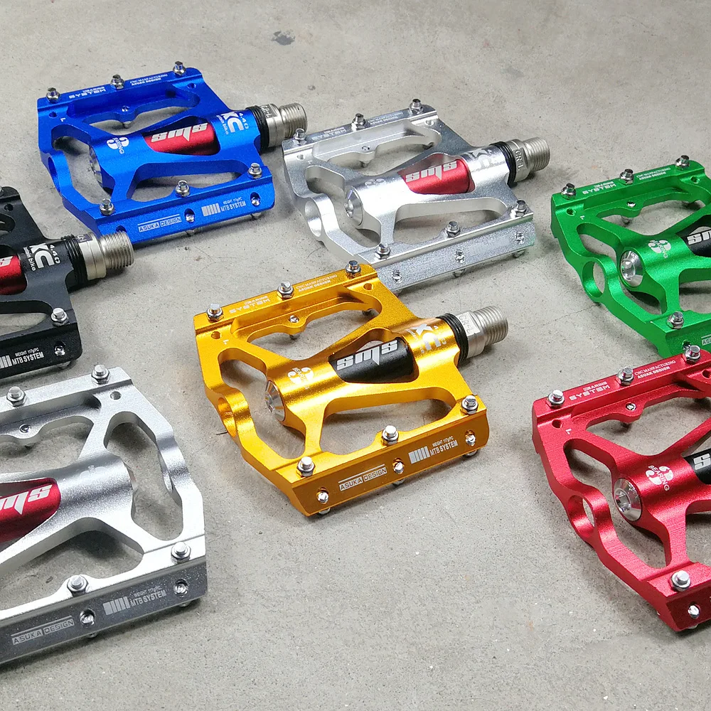 

Bike Wide Non-slip Comfort fold Big pedal Grasp foot G243 Bicycle Pedal 4.4 Mountain Bike 3 bearing