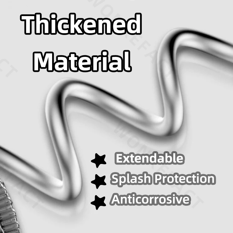 New 3 Modes Kitchen Faucet Pullout Extender 360 Degree Rotation Extension Pressurized  Without Splash Faucet Universal