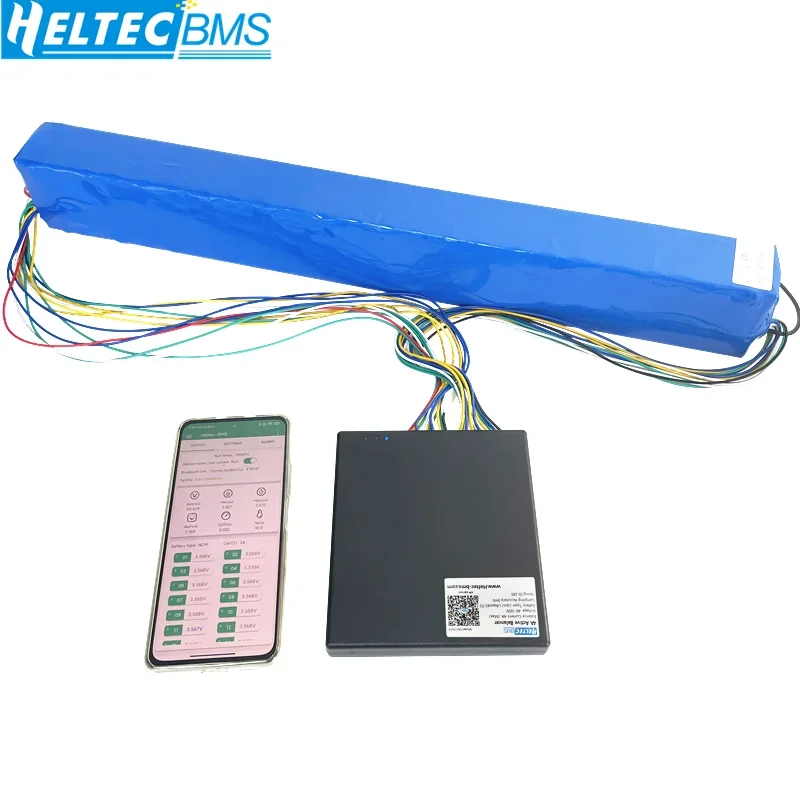 HeltecBMS 2S-24S Smart Active Balancer 4A 10A 15A Battery Equalization Li-on Lifepo4 LTO Battery Cell voltage maintenance APP