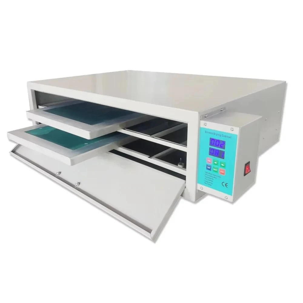 1500W Drying Cabinet Screen Mesh Dryer Frame 2 Drawer Screen Printing Oven