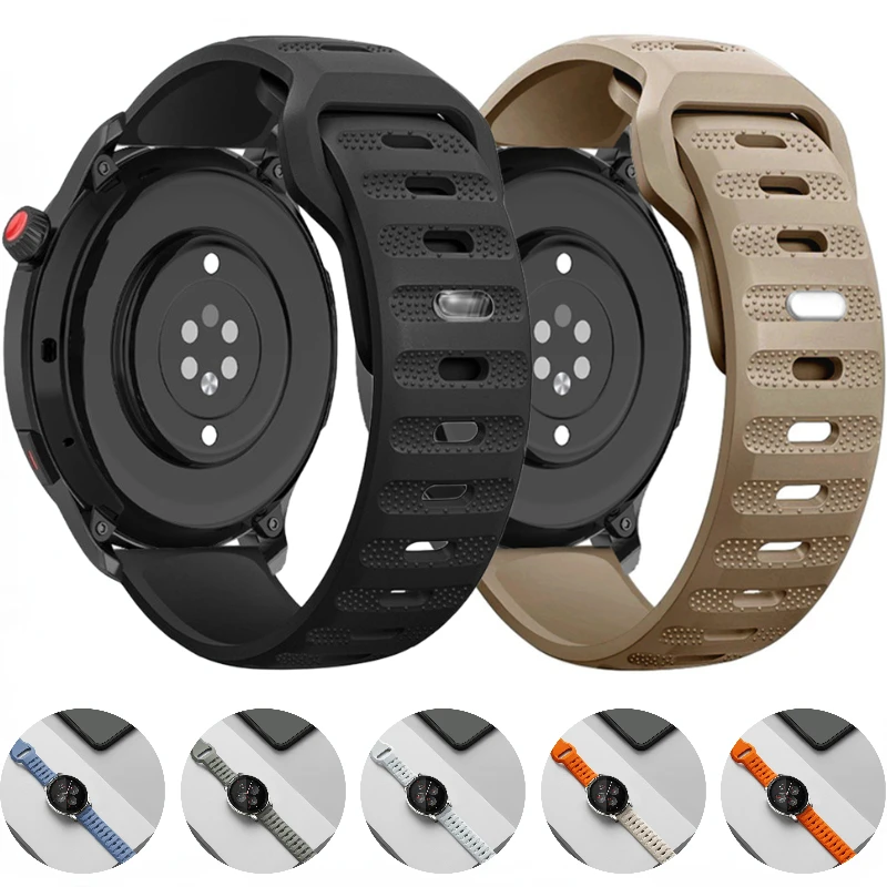 Silicone strap For Amazfit GTR 3 4/GTS Samsung Galaxy watch 3 4 5 Sports Watch Replacement Wristband For Huawei watch 3 4/4 Pro