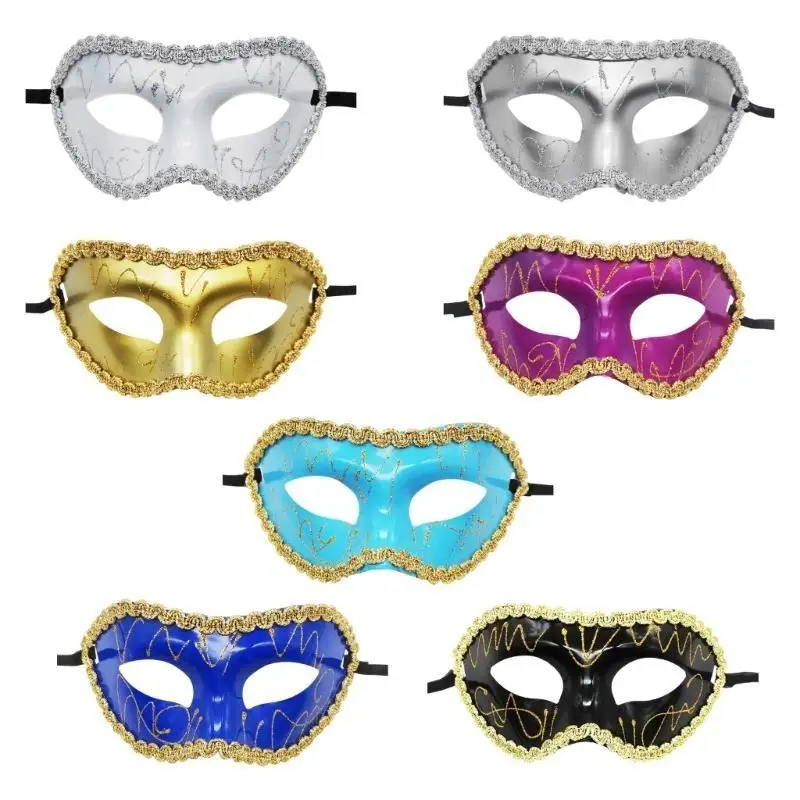 39BB unisex maskerade masker oogmasker Halloween cosplay masker hand geschilderd masker oogmasker voor mannen vrouwen maskerade