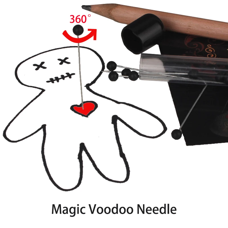 Self-rotating Magic Trick Voodoo Needle by Peter Eggink & Aeon Sun Close Up Magic Street Magic Easy to do for Beginner