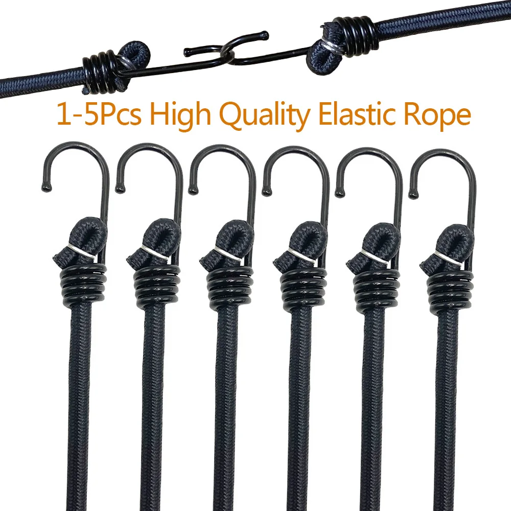 1/3/5Pcs 100cm/39.37inch Heavy Duty Extra Strong Outdoor Tent Elastic Rope Bungee Cords High Elasticity Latex Rope Elastic Strap