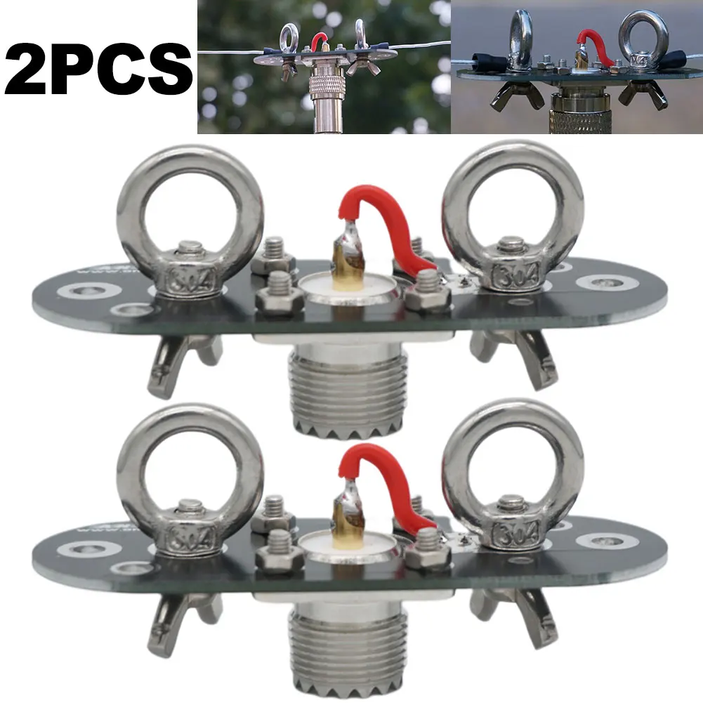 2 قطعة لوحة هوائي خط طويل نهاية تغذية صغيرة AT-DP لوح مهايئ قابل للفصل للخارجية