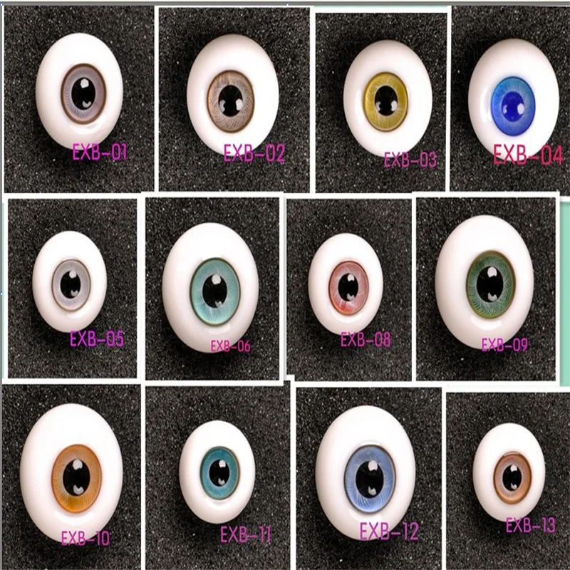 

EXB Glass Eyeballs for 1/3 1/4 1/6 1/8 1/12 BJD 8MM 10MM 12MM 14MM 16MM 18MM Round Bling Eyes for Reborn Dolls Free Shipping