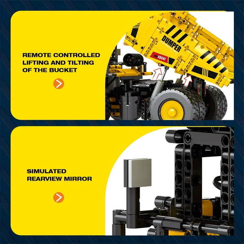 남아용 하이테크 트럭 굴삭기 모델 조립 장난감, 빌딩 블록, MOC 엔지니어링 세트, RC카 앱 제어 벽돌, 장난감 선물