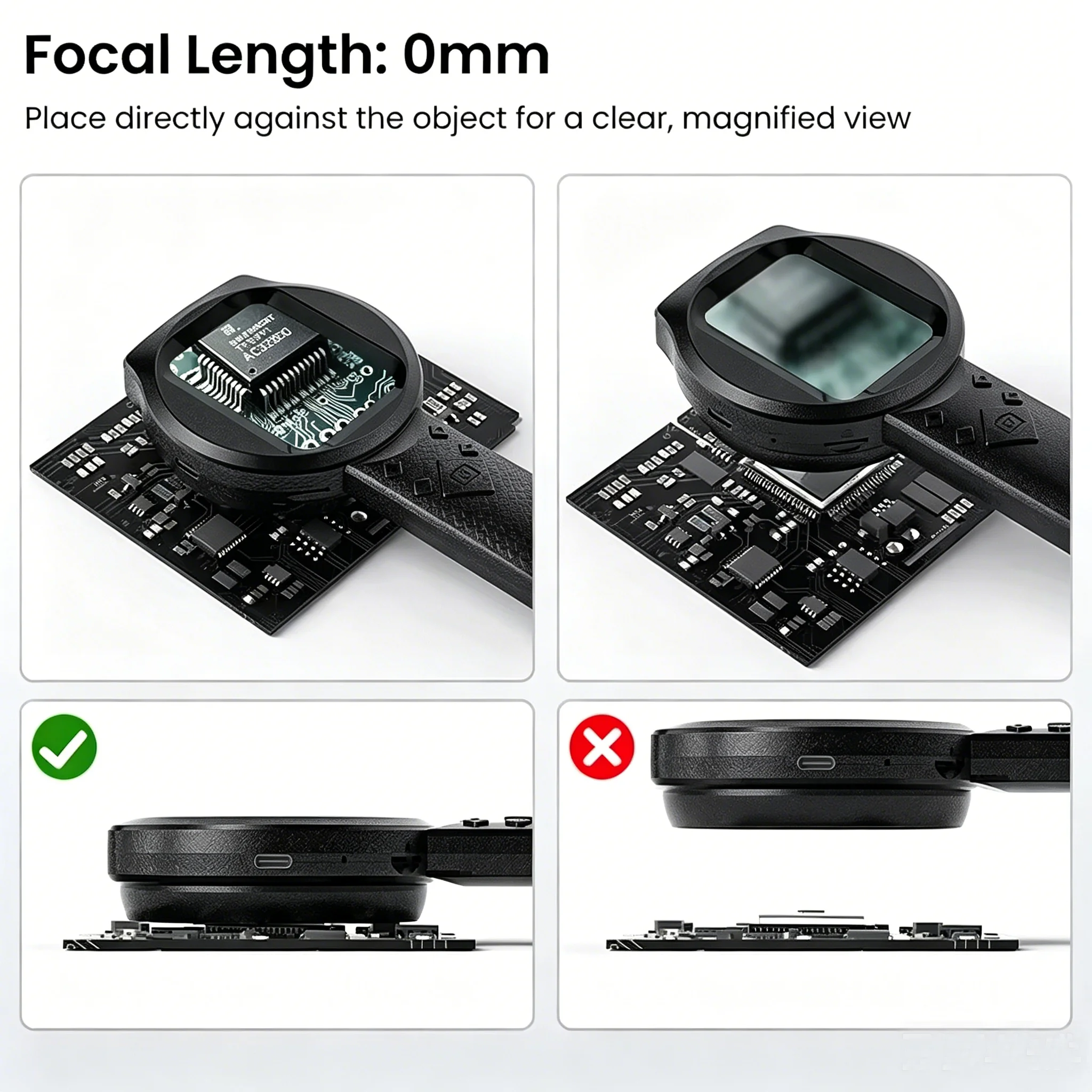 2,8'' IPS Digitale Lupe HD 1080P 100X Tragbares Mikroskop Handlupe für Schmuck Elektronik Reparatur Prüfung – Detail 6