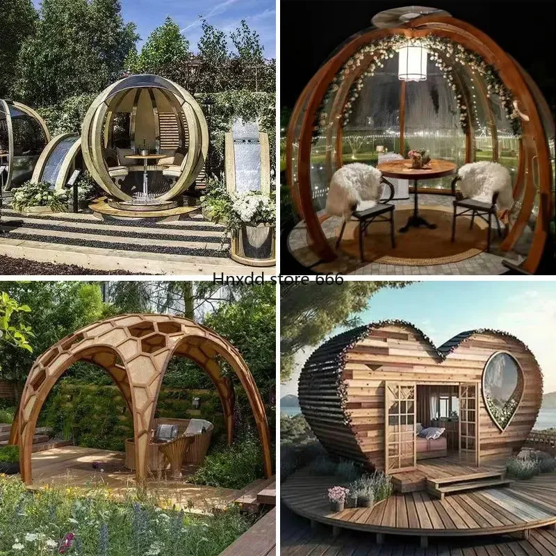 Manufacturer custom outdoor swing hanging chair courtyard garden balcony solid wood heart shape