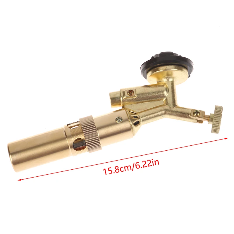 1Pcs Gold Portable Welding Gas Torch Flame Butane Burner Outdoor Camping BBQ Lighter Flamethrower Kitchen Supplies