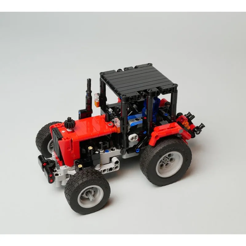 MOC-129010 نموذج مكعبات بناء شاحنة نقل المزارع الجديدة، 538 قطعة، لعبة مكعبات بناء عيد الميلاد هدية للأولاد والأطفال