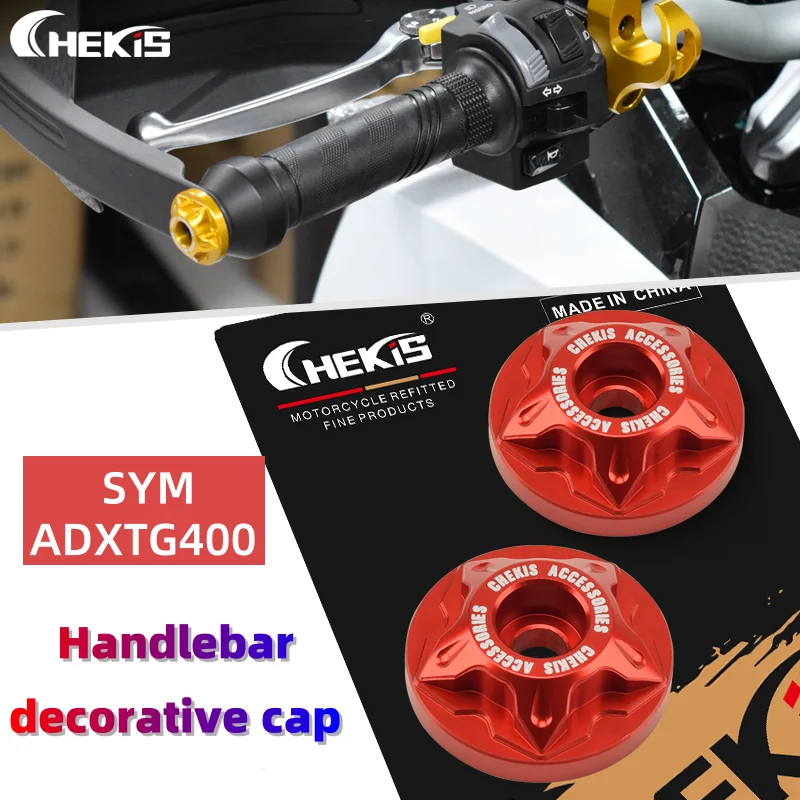

Chekis Is Suitable for Sym Adxtg 400 Modified Windshield Hand Guard Decorative Cover Handlebar Plug Tail Metal Cover Balance Plug Tail Cover Aluminum Alloy