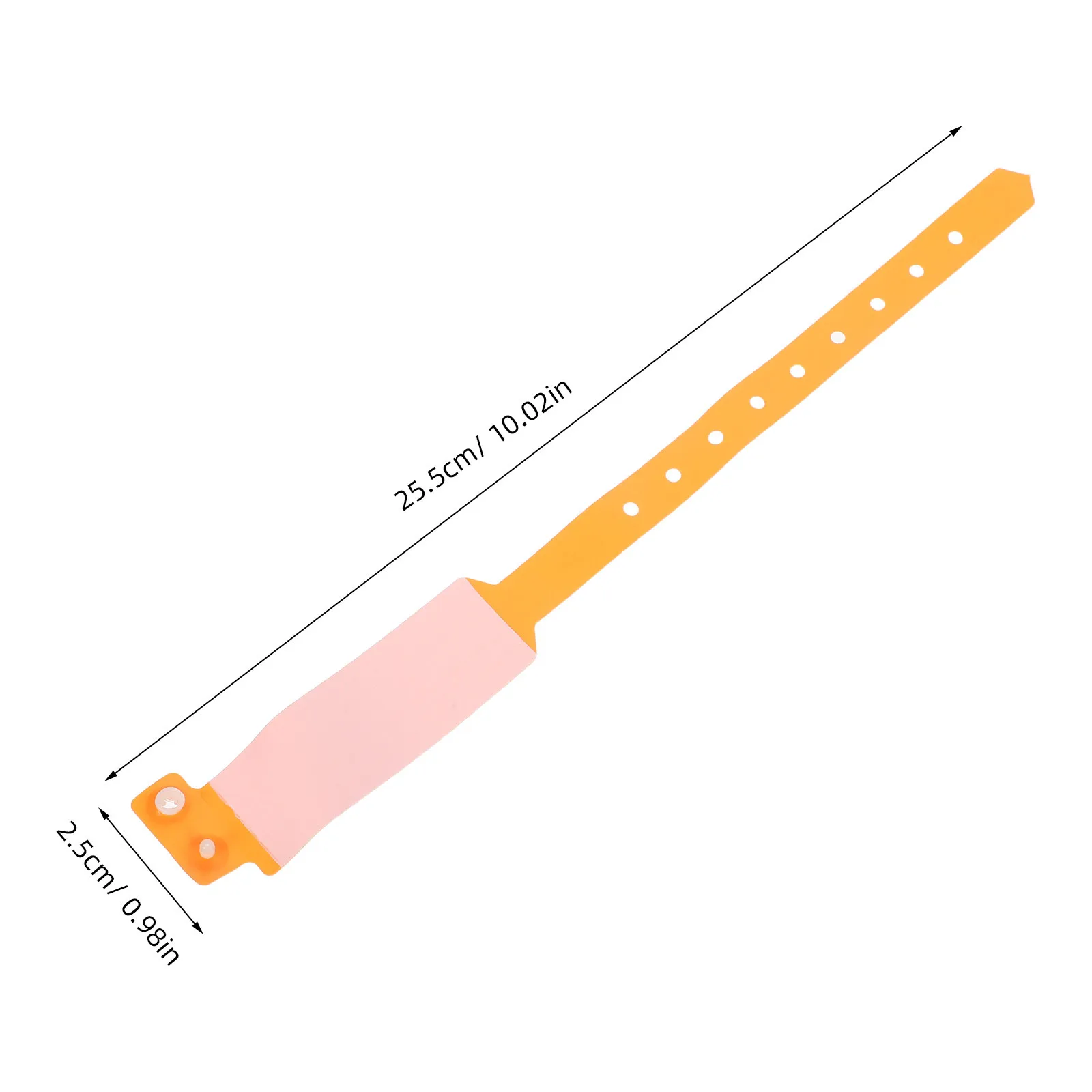 100 Uds pulseras de reconocimiento de identidad bandas de identificación de paciente desechables impermeables de Pvc para uso médico de Hospital cierre a presión