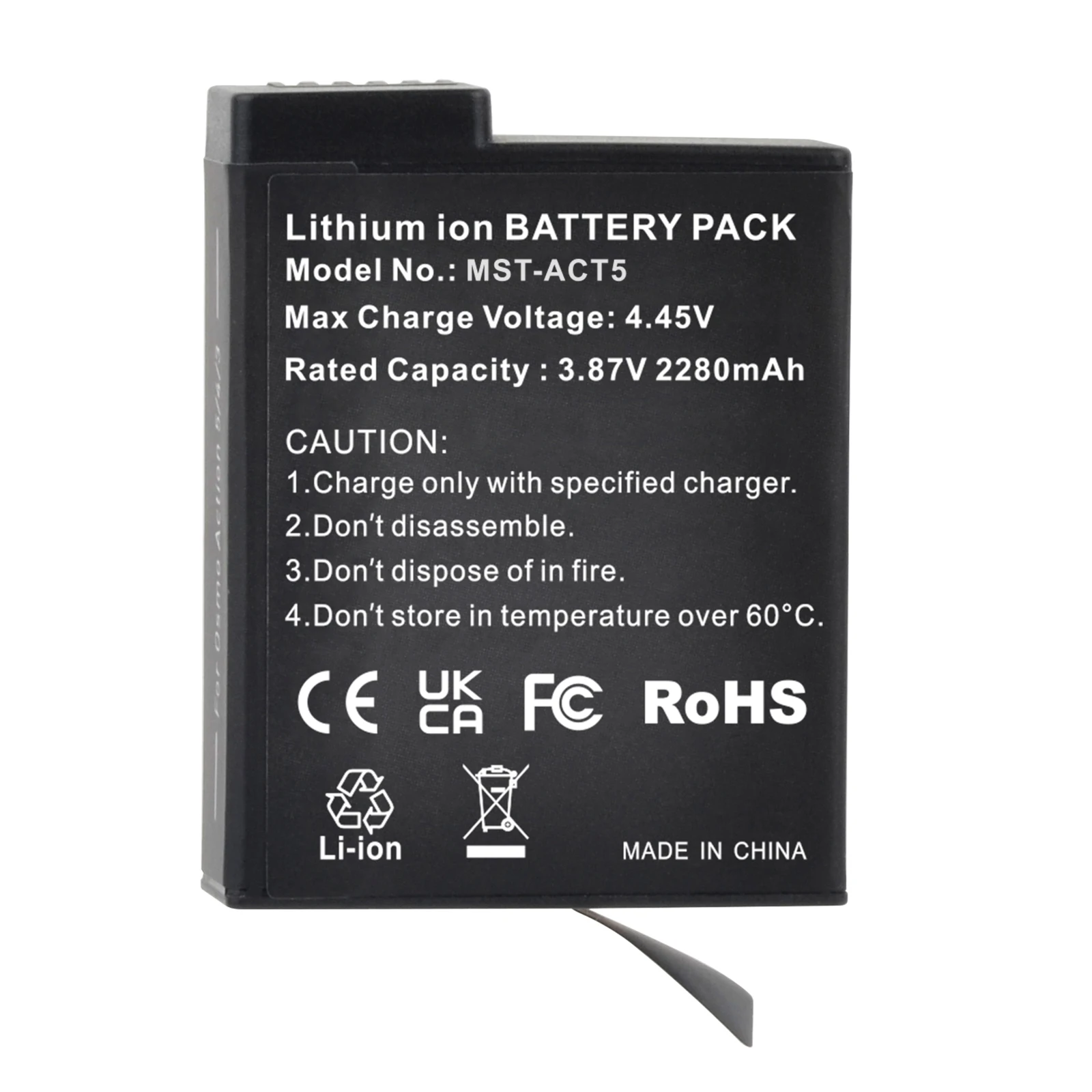 Massate 2280mAh DJI Osmo Action Replacement Battery