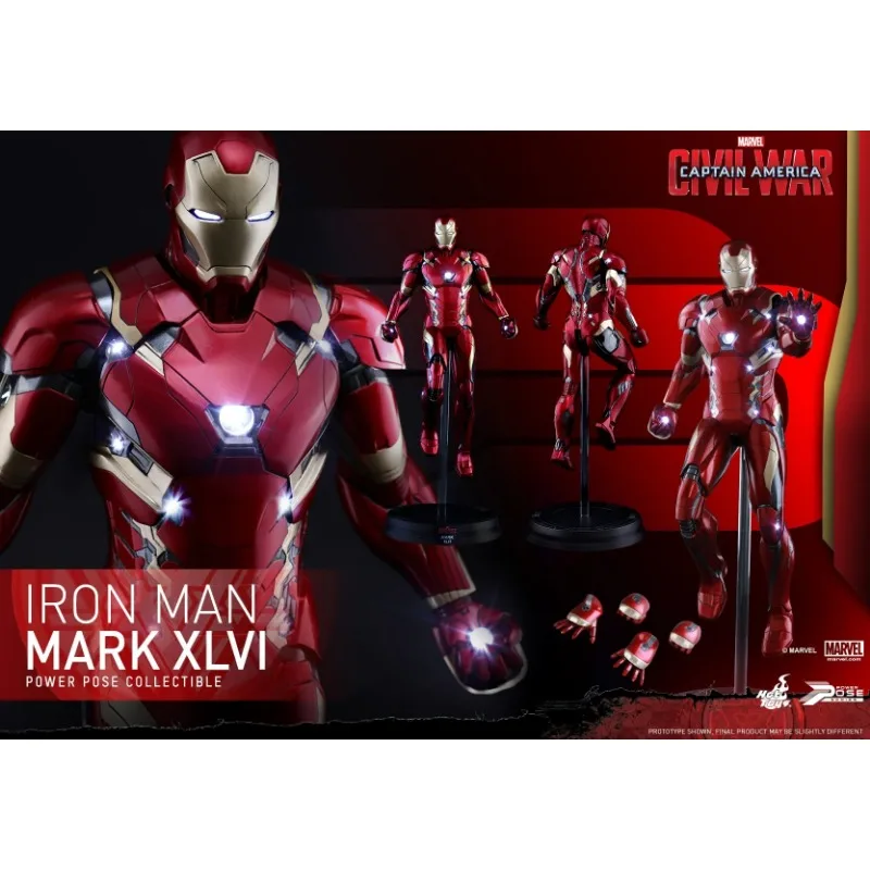 Pre sale Hottoys ht 1/6 Marvel The Avengers Captain America 3 Civil War Semi Mobile Plastic Iron Man Mk46 Pps003 Birthday Gifts