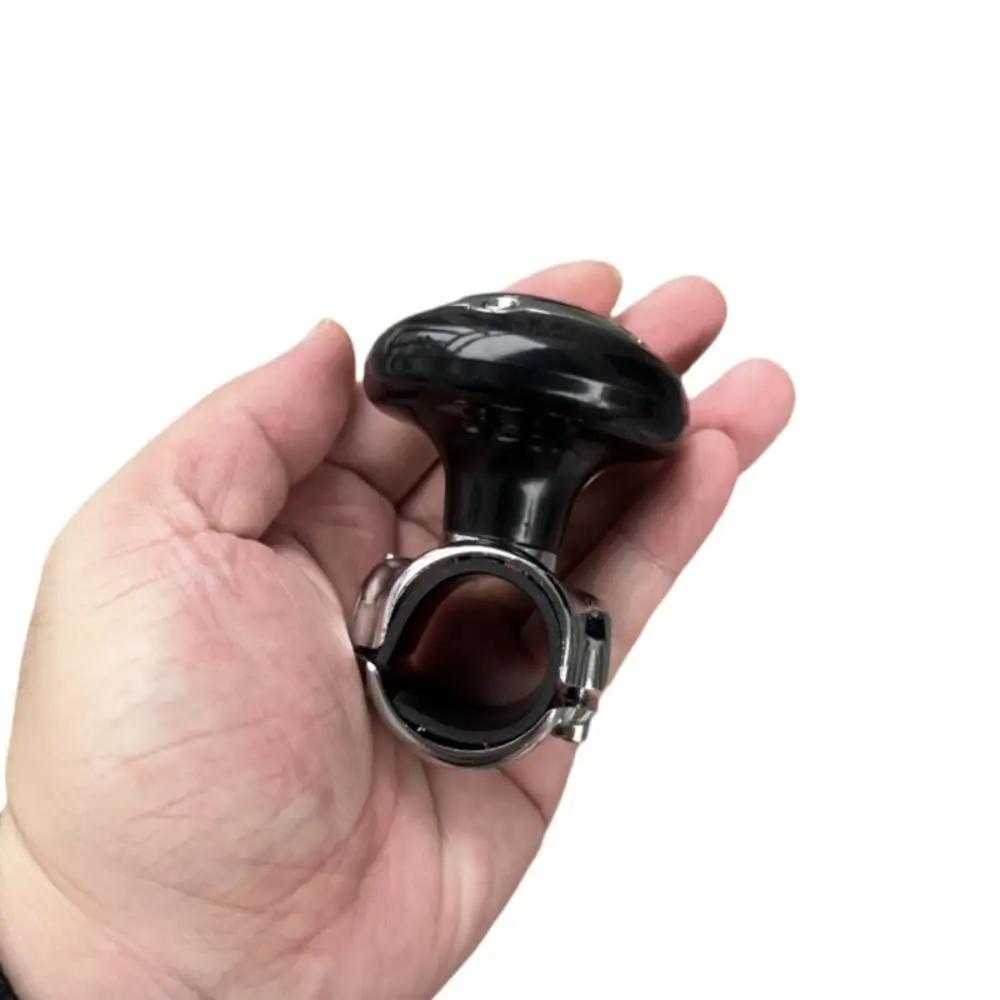 Universal ABS Steering Wheel Spinner Knob Rotating Car Turning Steering Wheel Ball Handle Black Adapter Car Accessories Auto