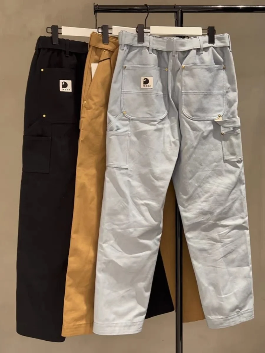 

FOG SACAI Collaborative Summer New Waist Belt Work Pants Multiple kets Ba Label LOGO Casual Long Pants Men's Faion