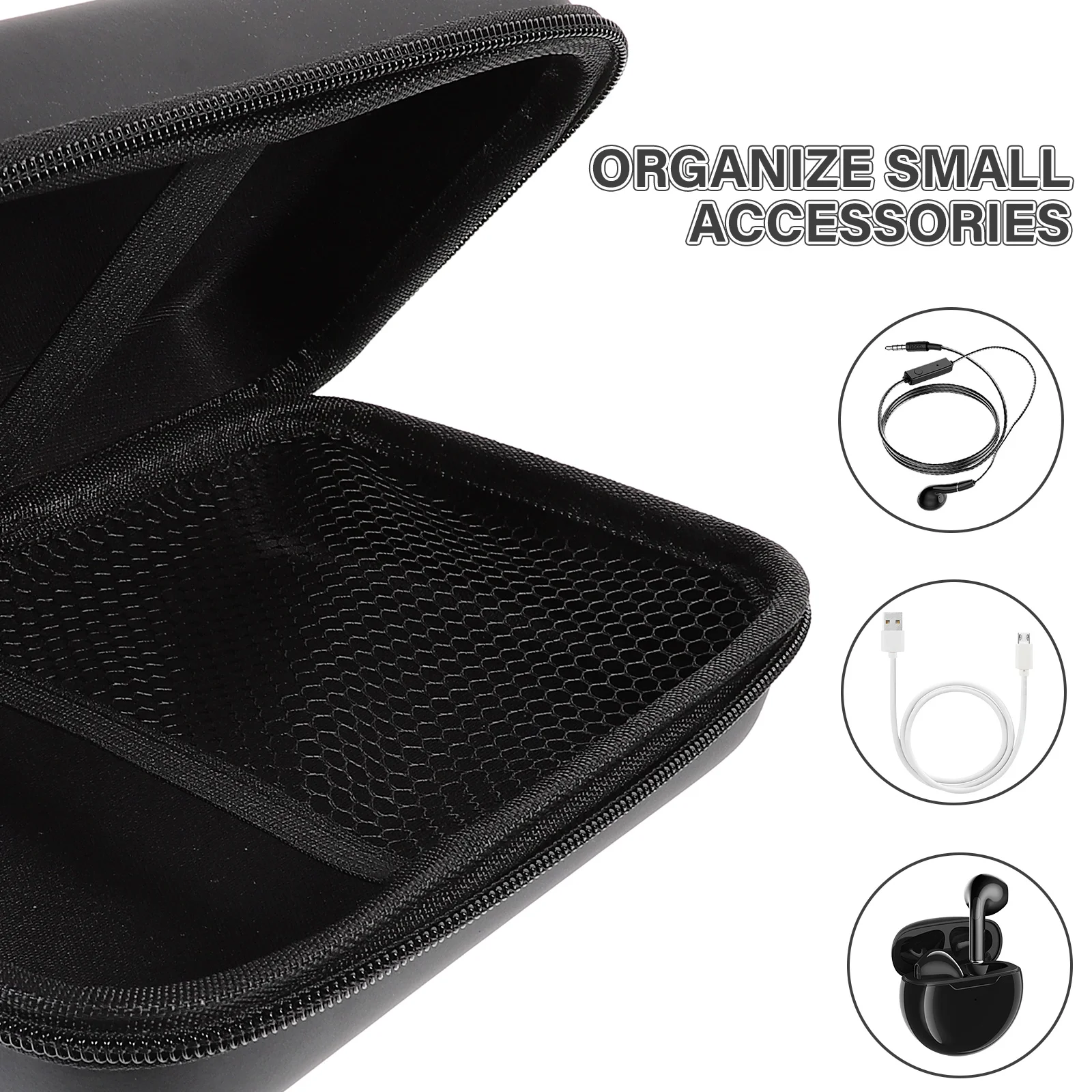 

Recorder Carrying Case Heavy Duty Protection Secure Zipper Closure Ideal for Travel Business Office Home Small Electronics