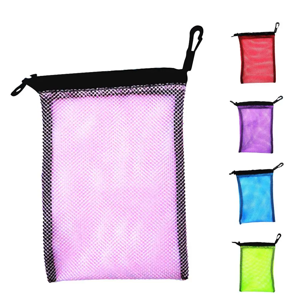 Durable Mesh Stuff Bag with Sliding Drawstring Cord Closure for Diving Scuba