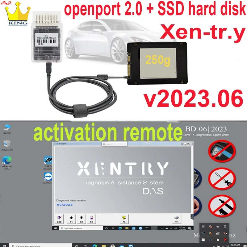 

Tactrix Openport 2.0 ECU chip Tuning FLASH OBD cable Open Port FLASH Tool With SSD xentry software J2534 Scanner Diagnostic Tool