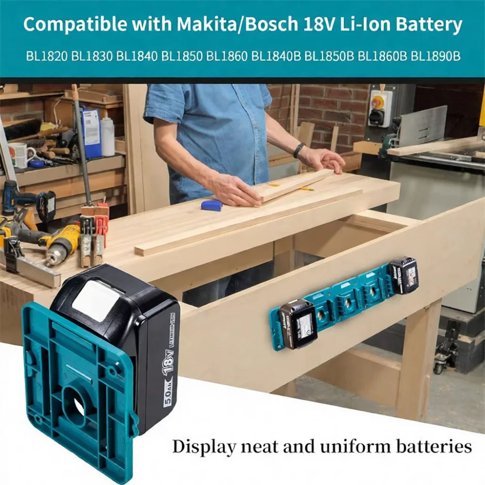 Power Tools In Workshop - Półka na akumulatory do Makita i