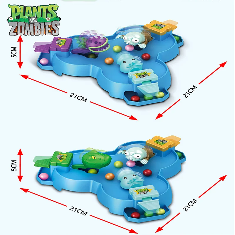نباتات جديدة مقابل الزومبي Peashooter Chomper Zombies Pac-Man معركة مجلس لعبة شخصية الحلي الأسرة الألعاب التفاعلية الصبي هدية #6