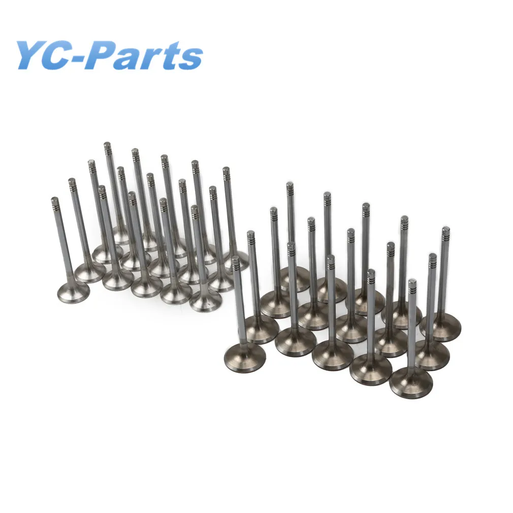 4.2L 32PCS Engine Cylinder Head Intake & Exhaust Valves for AUDI A6 C7 A7 Sportback A8 D4 A5 A6 Allroad Q7 R8 VW TOUAREG