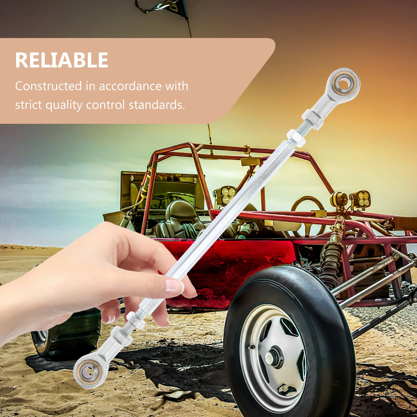 

2Pcs Heavy Duty Steering Tie Rod End for Atv Quad Utv Go Kart Four Wheelers Stainless Steel Ball Joint End Smooth Repair Part