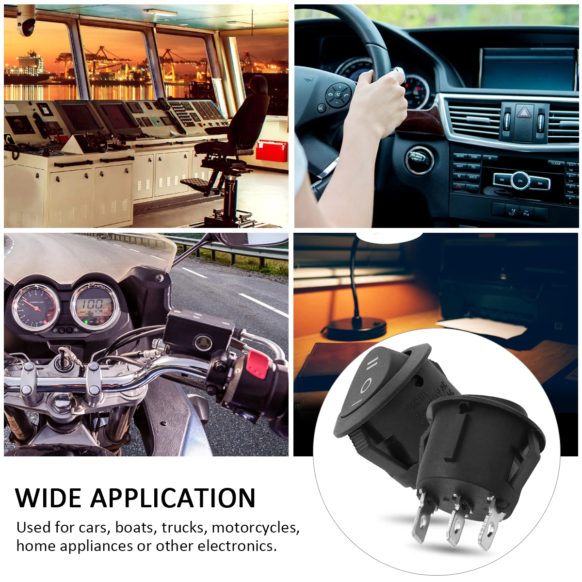 

round control car push button rocker push button