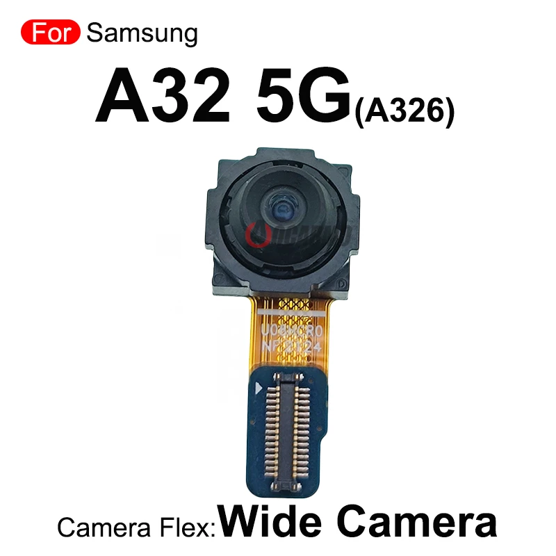 Piezas de Repuesto flexibles para Samsung Galaxy A32 5G A326, cámara frontal Dpeth Macro, módulo de cámara principal trasera ancha, 1 unidad