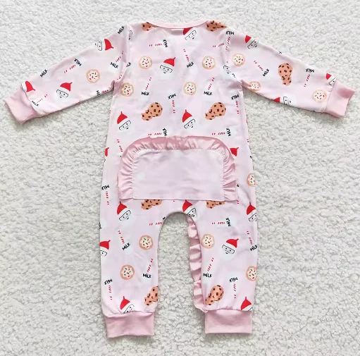 

Baby Boy Pajamas Christmas Santa Claus Milk Cookies Cute Kids Sibling Clothing Boys Pajamas Match Infant Baby Rompers