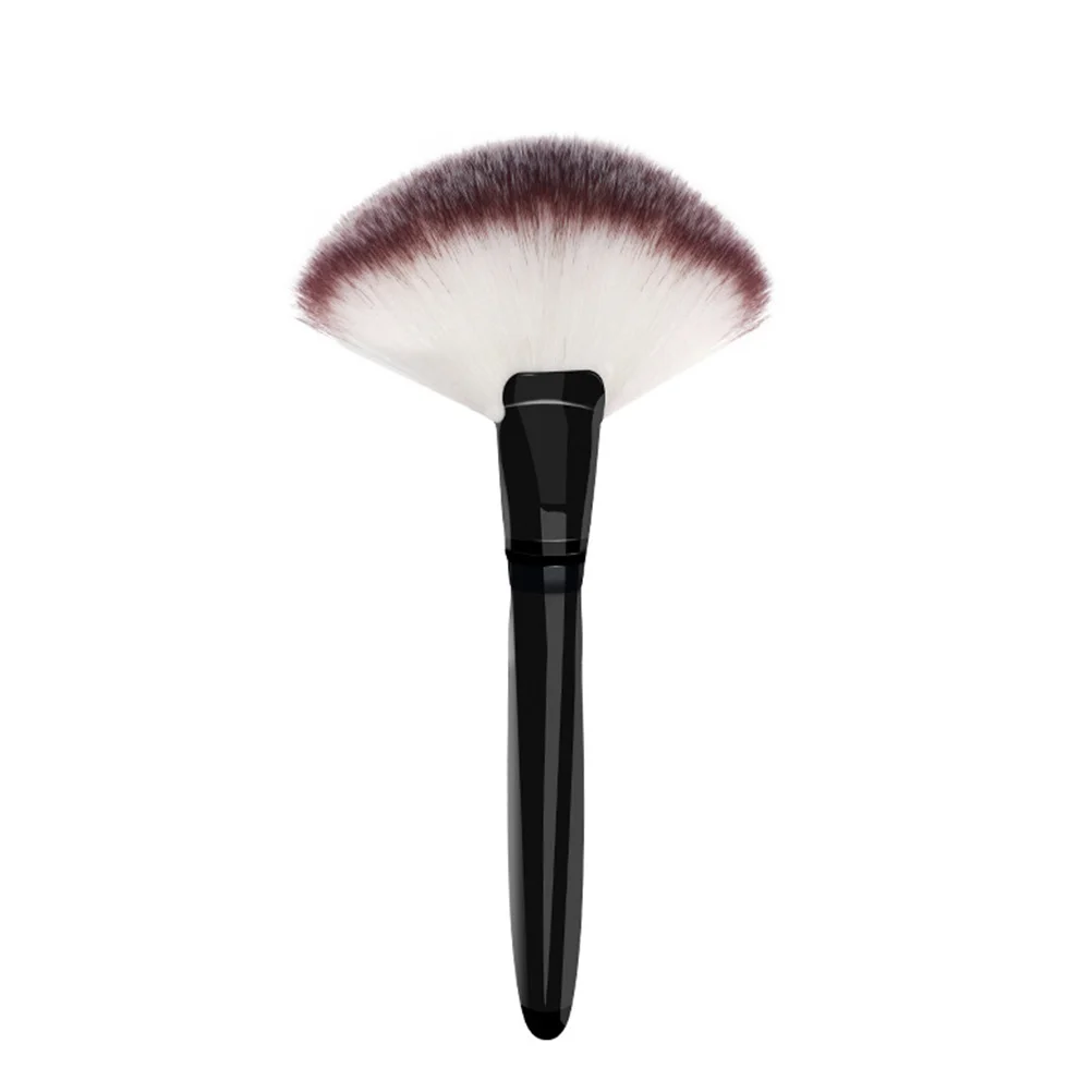 

Large Fan Makeup Brush Wood Handle for Liquid Base Cream Concealer Powder Foundation Blending Beauty Tool Brushes