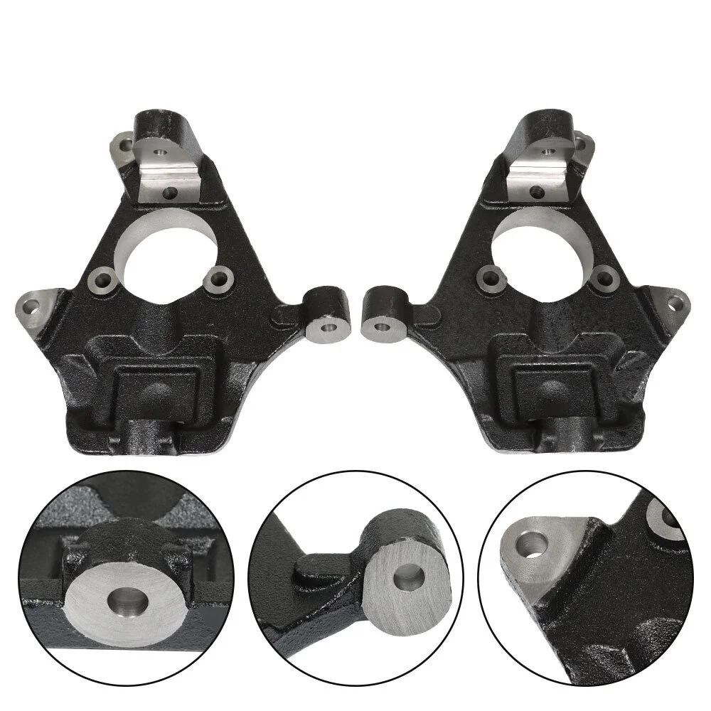 Engine 2" Drop Lowering Spindles For Chevrolet Chevy Silverado GMC GM Sierra 1500 4.3L 5.3L 6.0L 2WD 4WD V8 GAS 07-17 - view 2