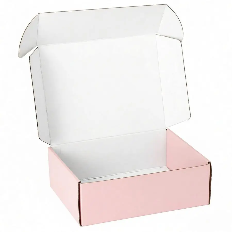 

Упаковочные коробки 12x9x4 дюйма, розовые, из гофрированного картона, для малого бизнеса, почтовых отправлений, доставки и упаковки.