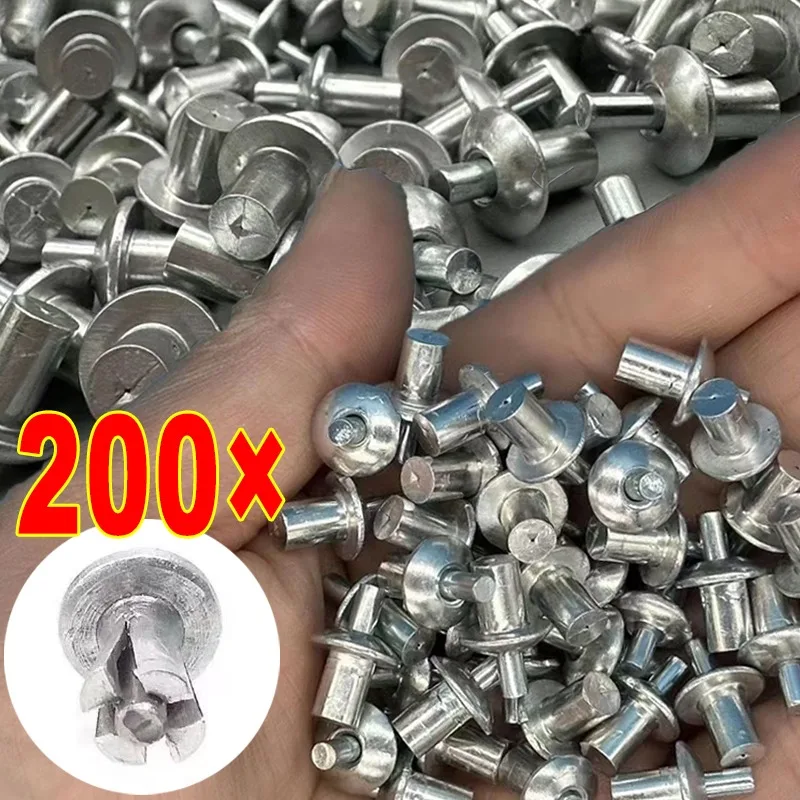 Aluminum Core Rivets Hammer Drive Expansion Nails Round Head Percussion Tapping Screws Fixing Nail Home Furniture Screw Fastener