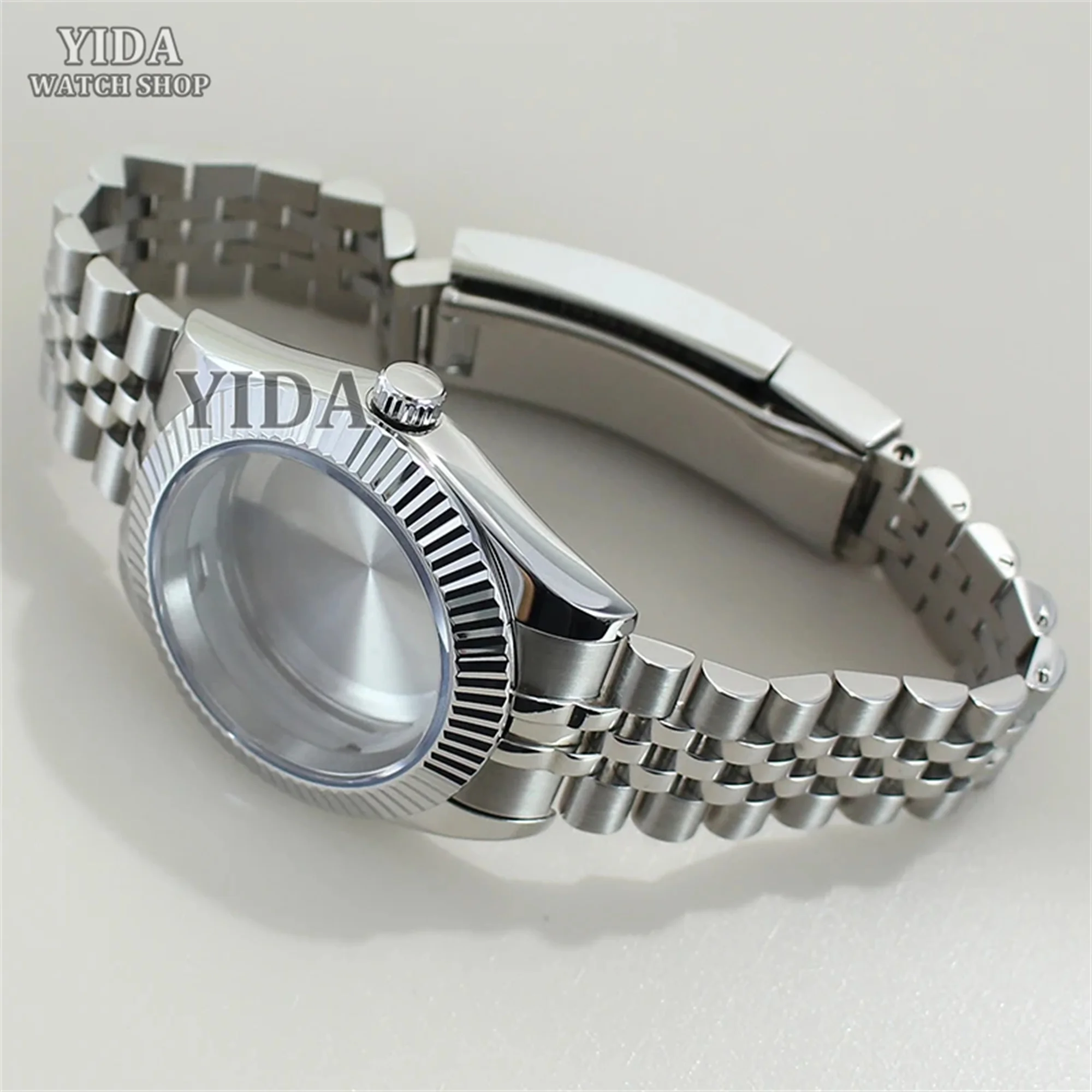36/39MM Watch Case For NH35 Datejust Stainless Steel Case Strap Sapphire Glass For NH35 NH36 Automatic Movement Repair Tools MOD