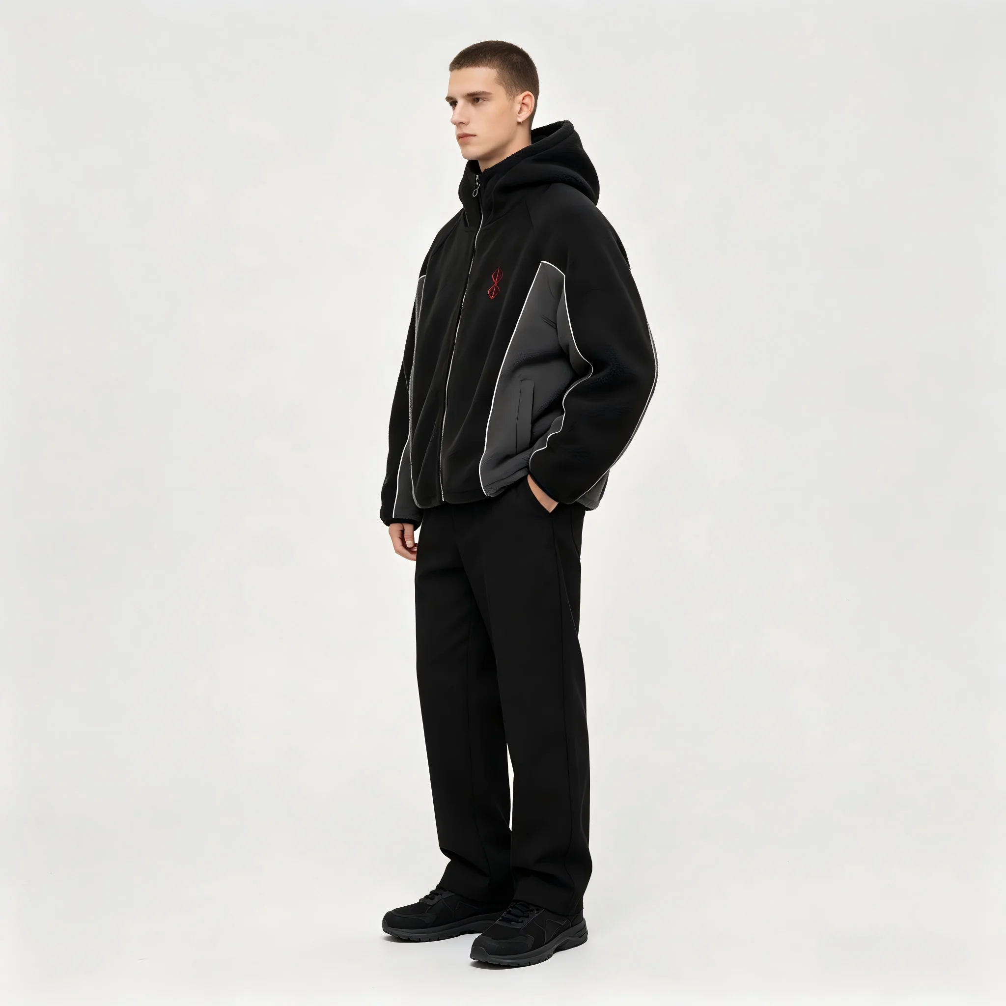 Унисекс куртка с капюшоном из  – обзор и цена Sherpa Hoodie Fleece