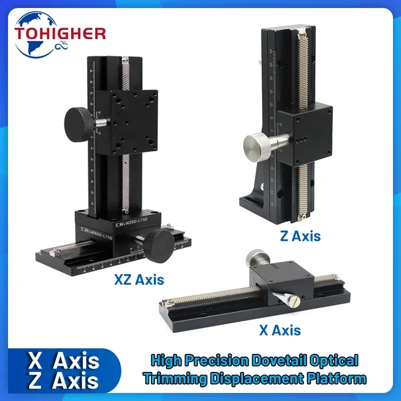 

X Z XZ Axis Optical Trimming Displacement Platform Precision Dovetail Manual Slide Table for Core Adjustment Mobile Correction