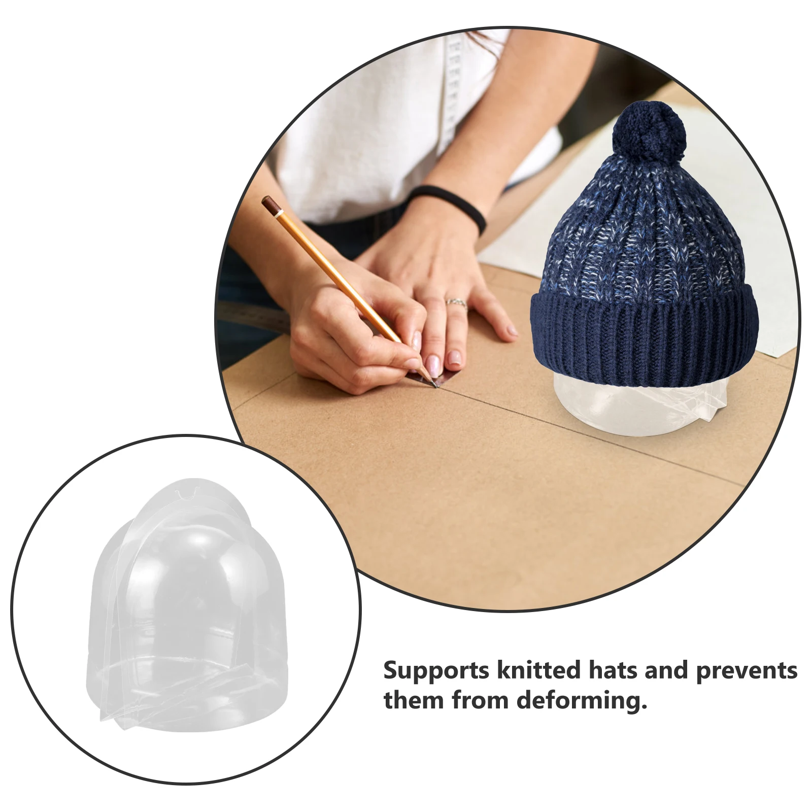 

10 Pcs Hat Support Plastic Holders Shaping Display St for Caps Baseball Knit Hats Anti Deform Stable Home Shop