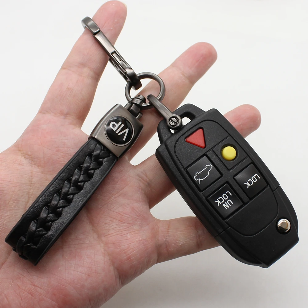 

Cocolockey Folding Remote Key Shell Fob Fit For VOLVO S60 S80 V70 XC70 XC90 5 Button Flip Car Keys NE66 Blade Car Accessories