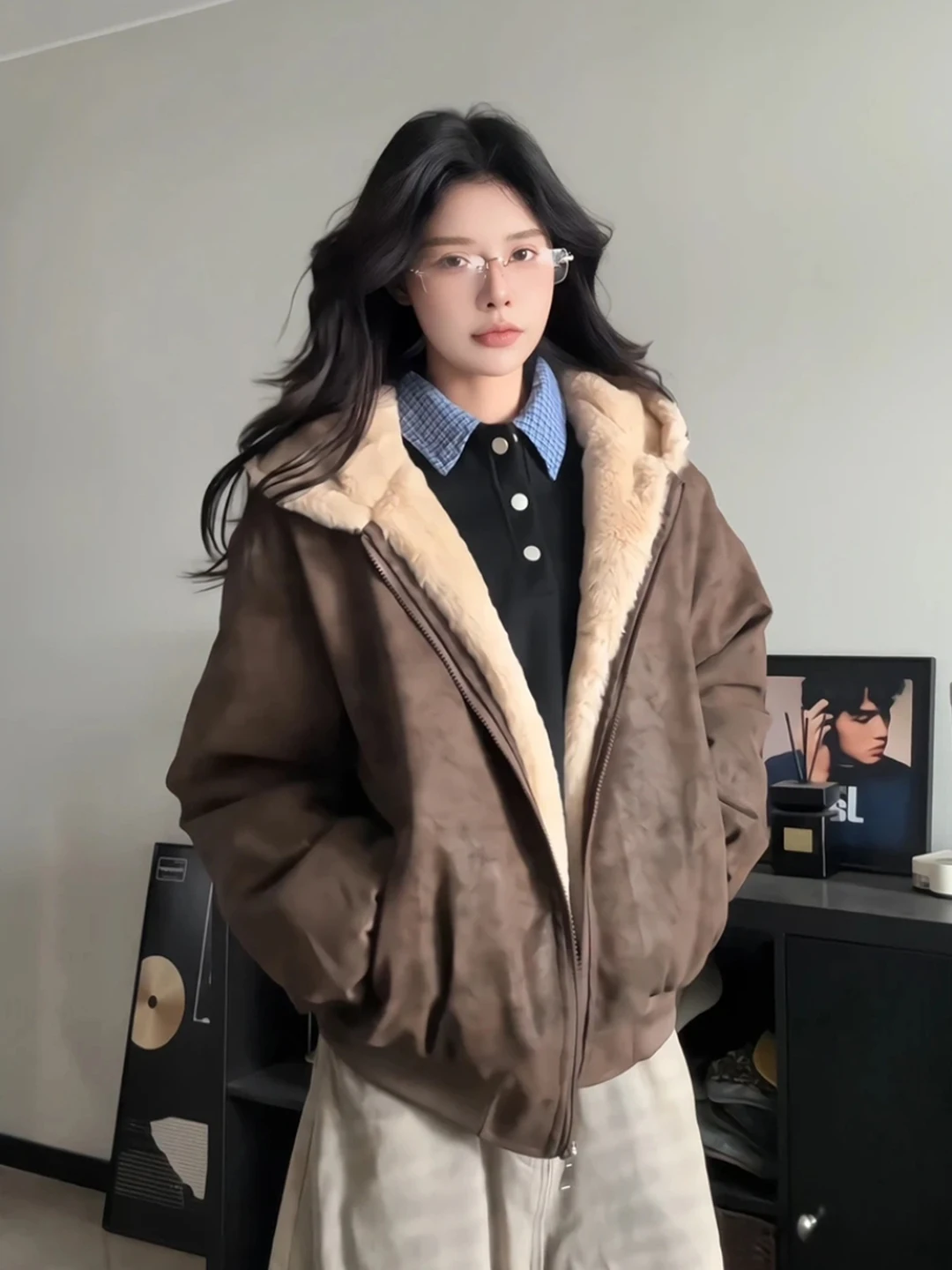 

Мужская и женская утепленная хлопковая куртка с эффектом окрашивания, кожаное пальто, зимнее теплое пальто в уличном стиле с молнией и капюшоном