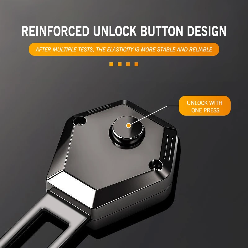 For Skoda Car Seat Belt Buckle Clip Extender Safety Lock Extension Plug Kamiq MK3 Roomster Rapid Kodiaq Karoq Fabia Enyaq