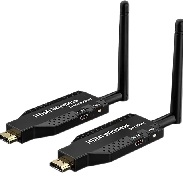 eppfun 200Pro Bezprzewodowy nadajnik i odbiornik HDMI dalekiego zasięgu 50 m 4K, bezprzewodowy przedłużacz HDMI HD 1080P do przesyłania strumieniowego