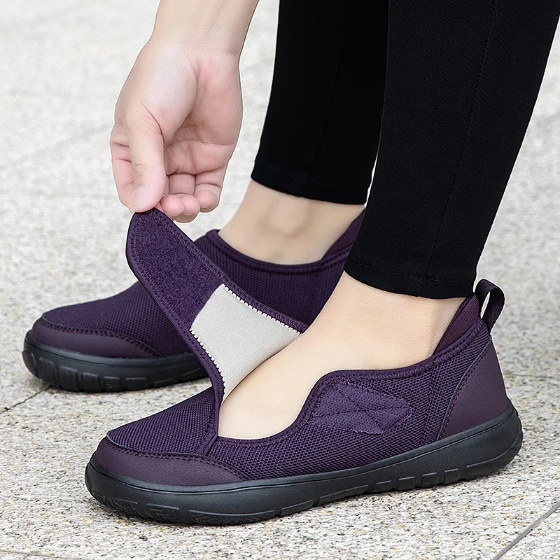 

Men Wide Barefoot Shoes Breathable Comfortable Walking Shoe Lightweight Slip on Soft Women Orthopedic Adjustable Sneakers