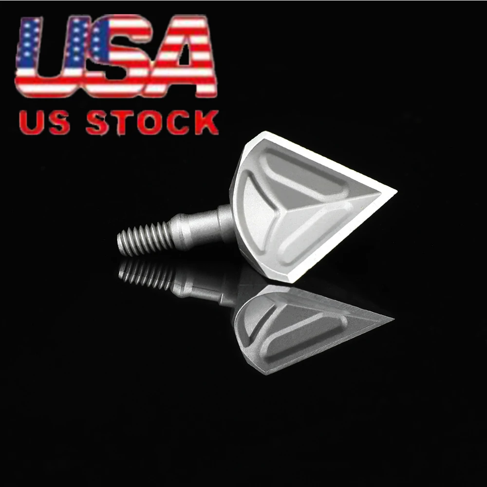 

6pcs Arrowhead Broadhead 100grain Screw in Point Tips Archery Hunting Shooting Target Game Field Bow Arrow Accessories