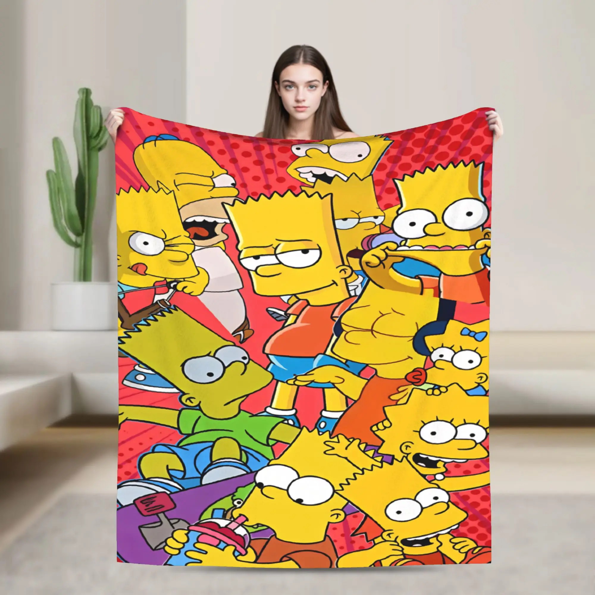 Soft Blankets Decorative The S-simpsons  Bedding Throws  Flannel Bedspread For Bedroom Comfortable Sofa Bed Cover