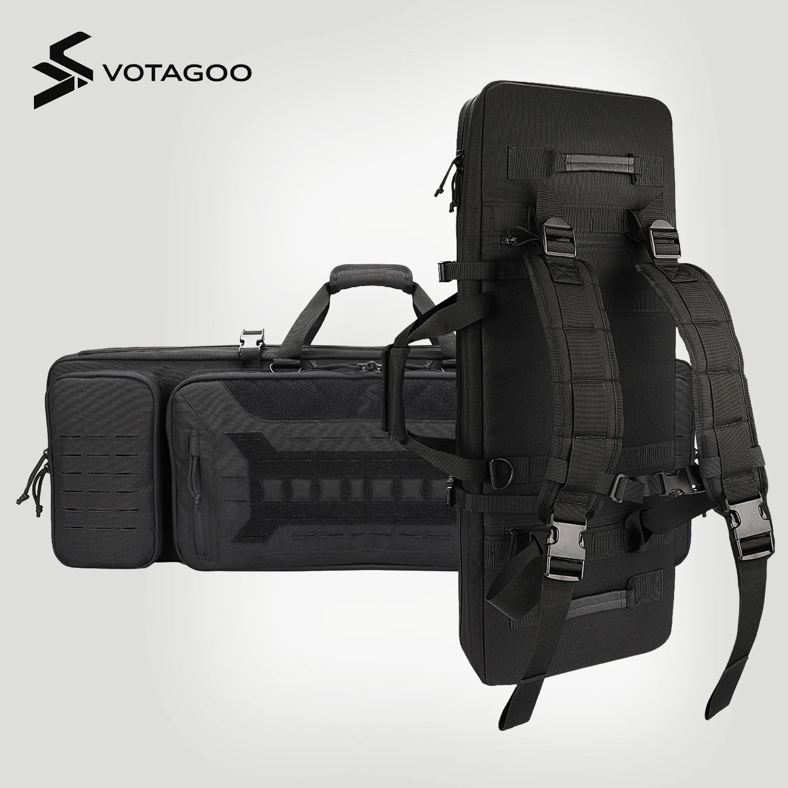 VOTAGOO 36/42in Tactical Equipment Bag Large Capacity Backpack Outdoor CS Field Long Gun Storage Fishing Gear Bag