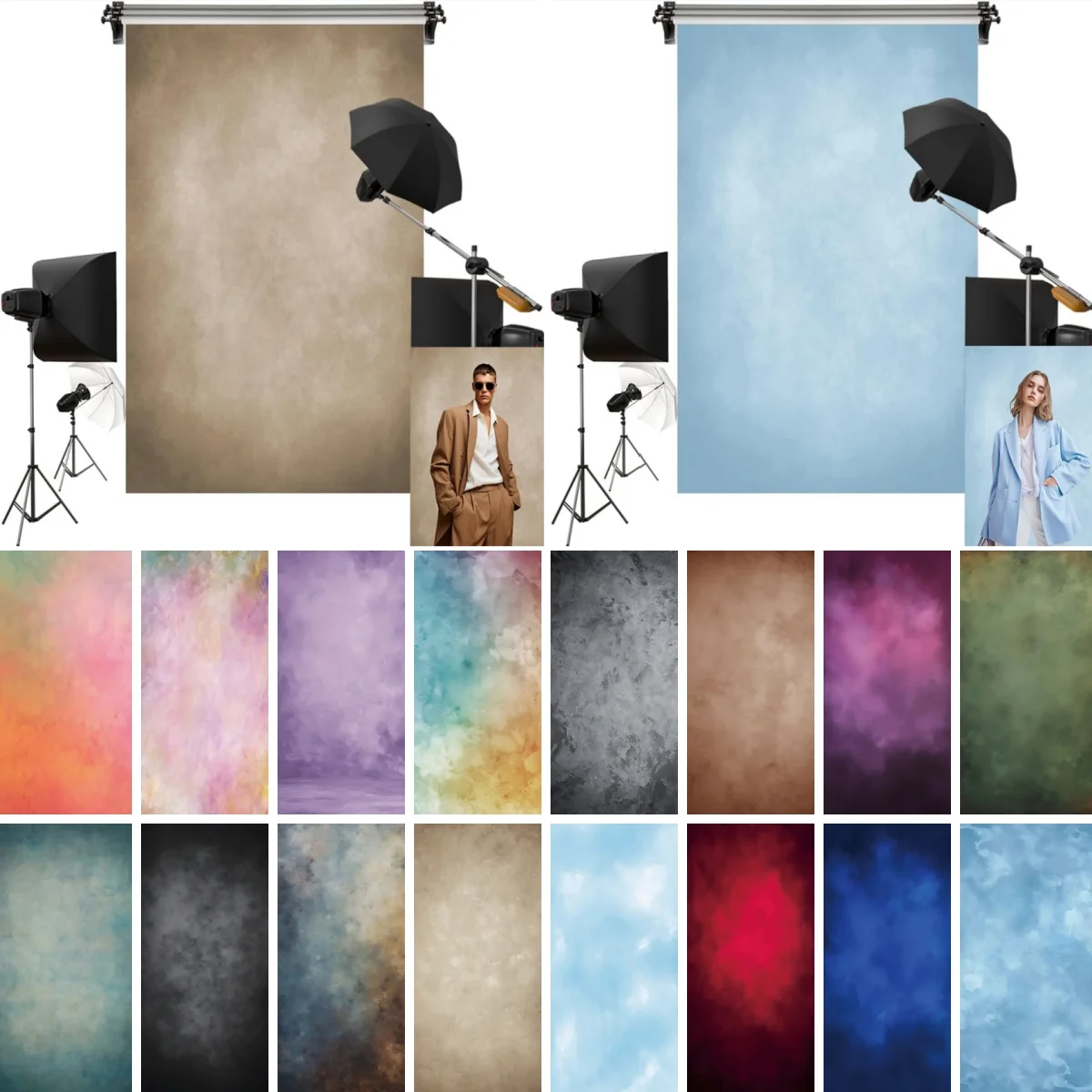 Abstract Gradient Color Photography Backdrop Maternity Kid Adult Art Portrait Wedding Birthday Party Decoration Photo Background