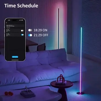 Rohová stojací lampa RGB IC světlo s aplikací a dálkovým ovládáním LED stojací ambientní osvětlení s 16 miliony barev, které lze upravit podle svých představ. 8 nejlepší prodej Philips Hue - №4